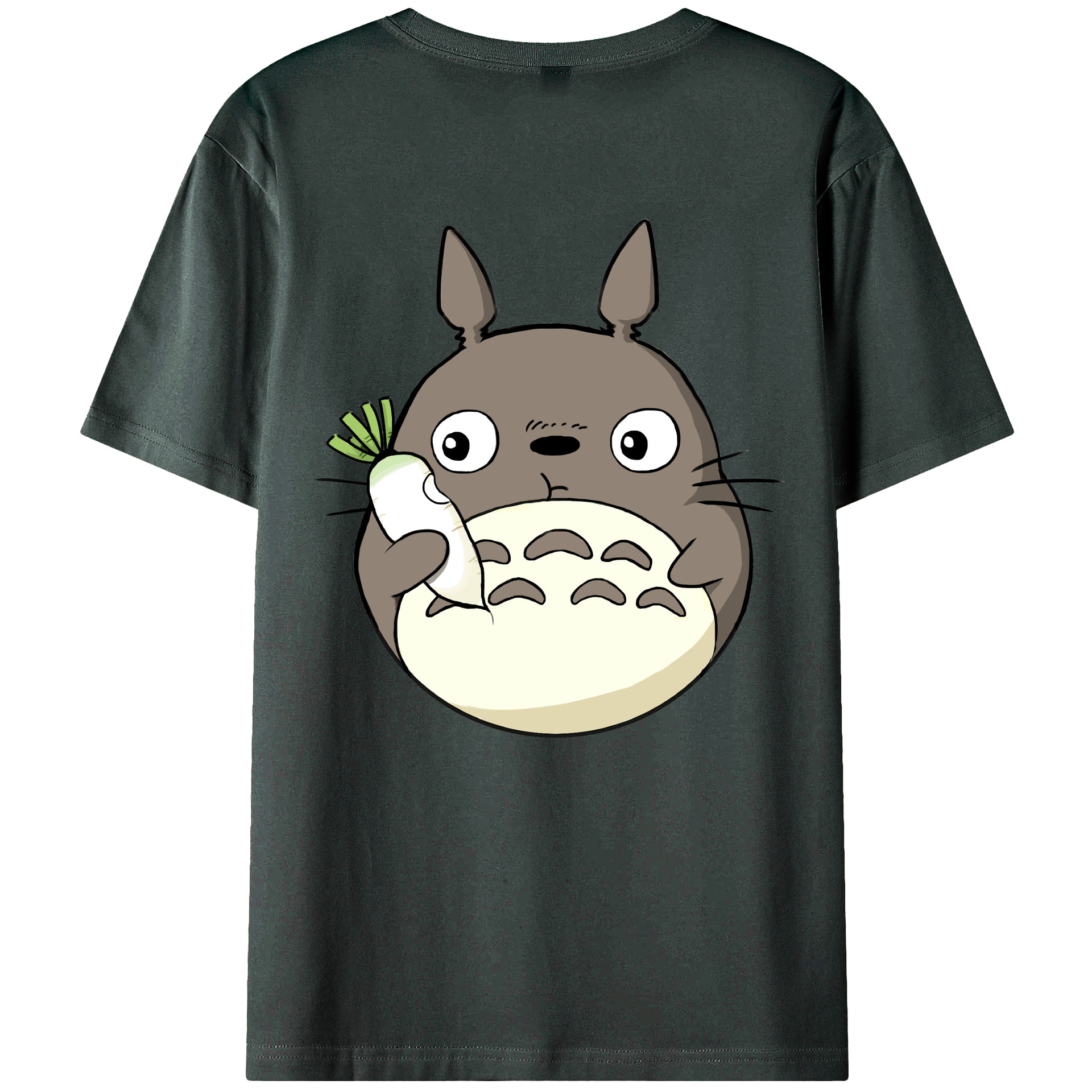 （画像用） となりのトトロ 草壁メイ 草壁サツキ My Neighbor Totoro Satsuki Kusakabe Mei Kusakabe 綿100％ メンズ半袖Tシャツ（バックプリント） 通気性